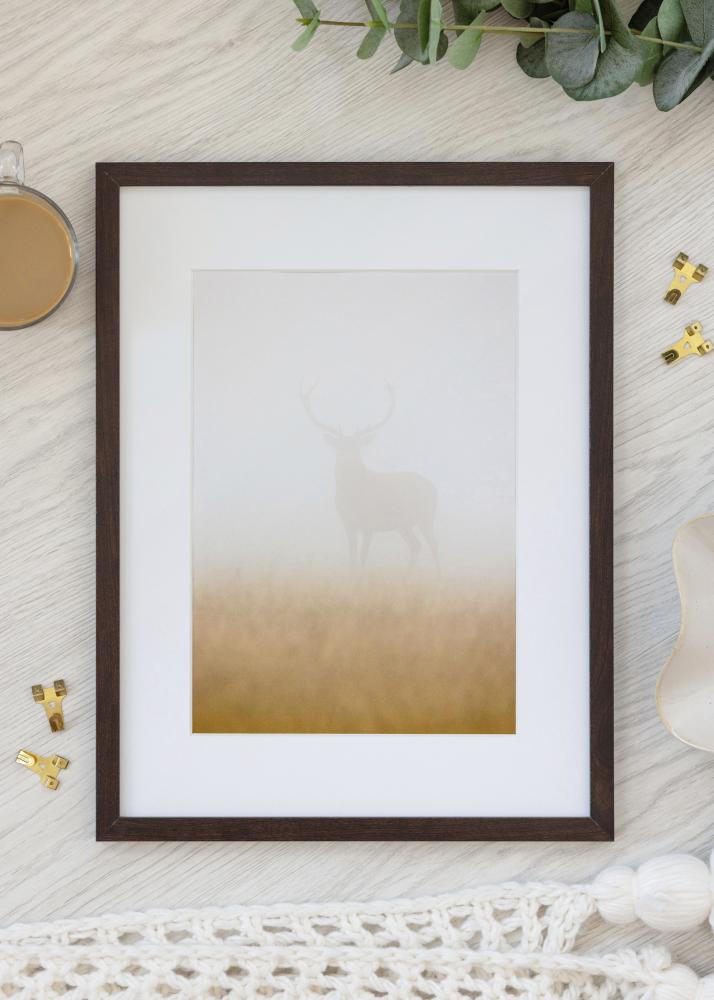 Cadre Trendy Verre Acrylique Noyer 38x52 cm