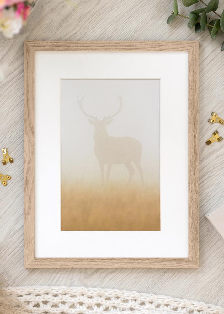 Cadre BGA Classic Verre Acrylique Chêne 40x60 cm