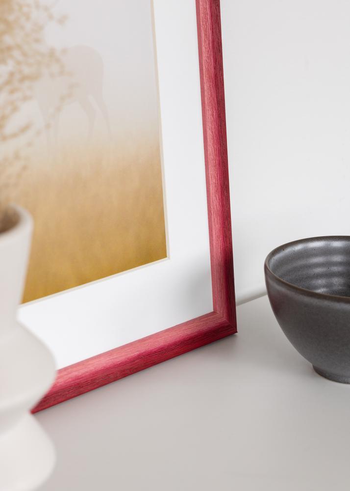 Cadre Cornwall Verre Acrylique Rouge Foncé 30x30 cm