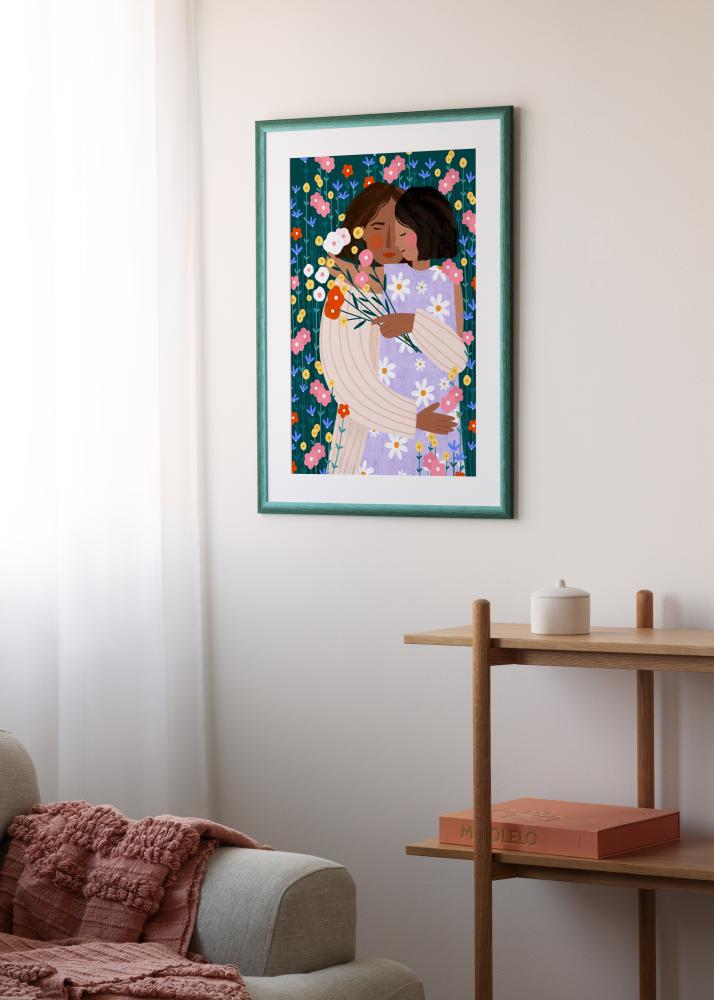 Cadre Cornwall Verre Acrylique Vert Foncé 40x50 cm