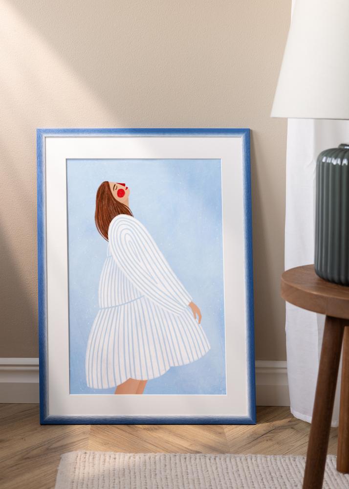 Cadre Cornwall Verre Acrylique Bleu 40x50 cm