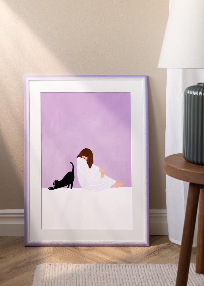 Cadre Cornwall Verre Acrylique Lilas Clair 40x50 cm