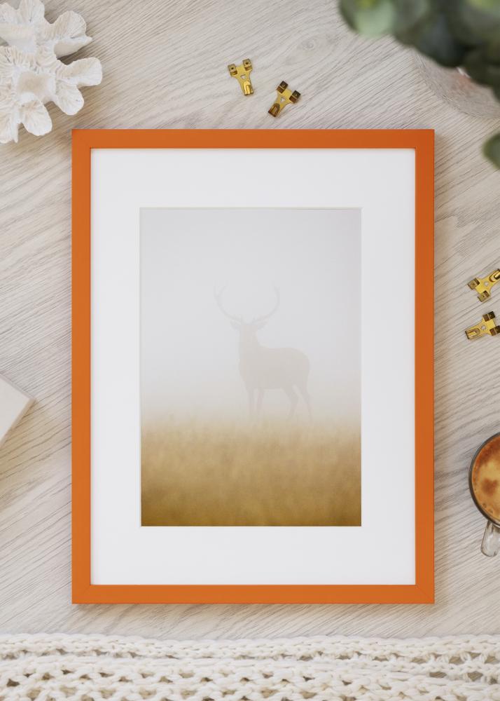 Cadre Kent Verre Acrylique Orange 50x50 cm