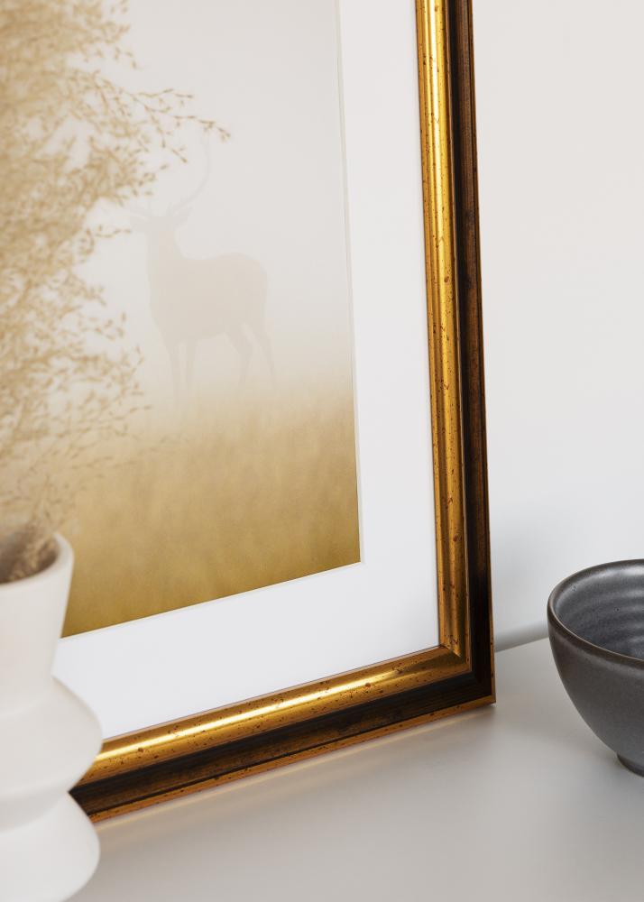 Cadre Aberystwyth Verre Acrylique Or 21x29,7 cm (A4)