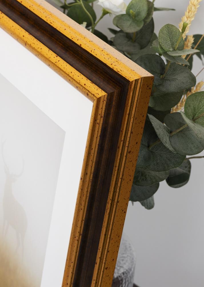 Cadre Aberystwyth Verre Acrylique Or 21x29,7 cm (A4)