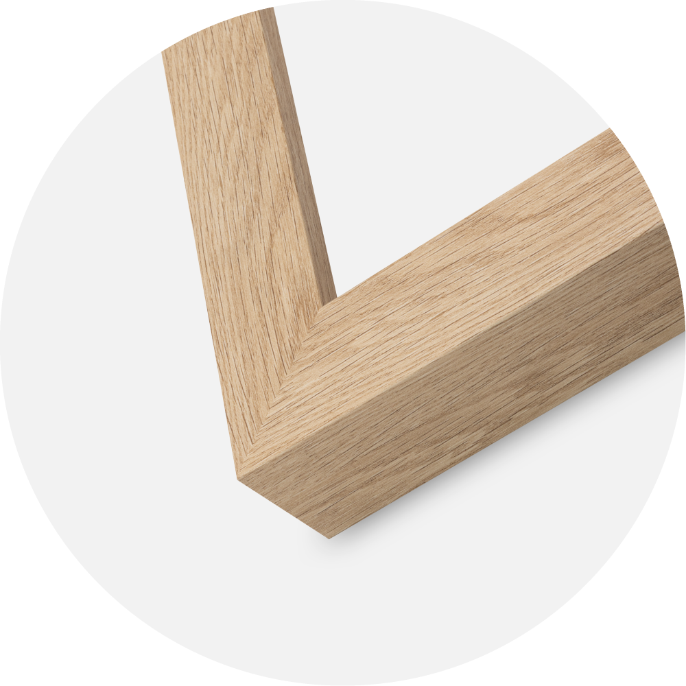 Cadre Wells Verre Acrylique Chêne 40x40 cm