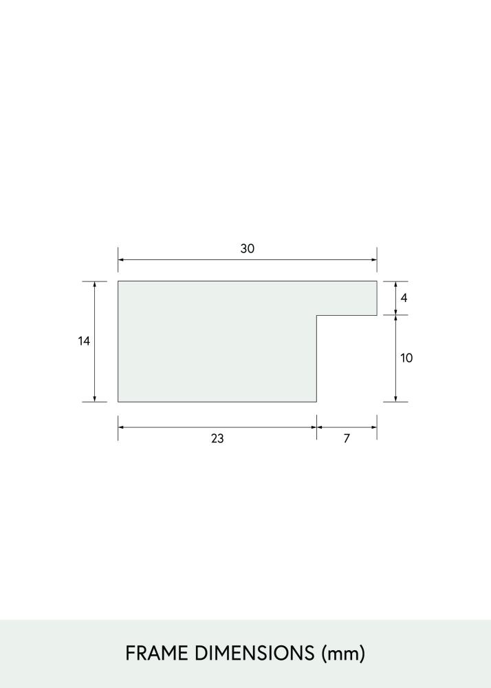 BGA Select Wide Verre Acrylique Noir 29,7x42 cm (A3)