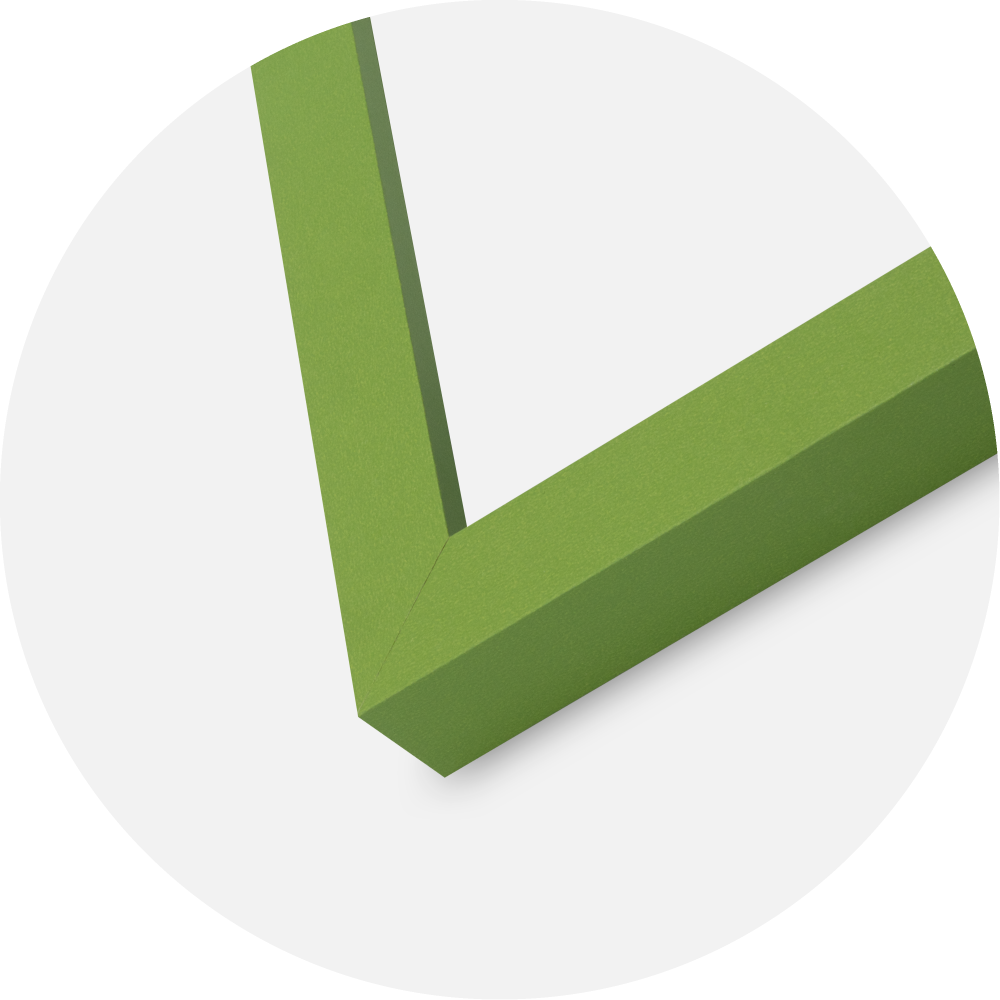 Cadre Selection Verre Acrylique Lime Green 50x70 cm