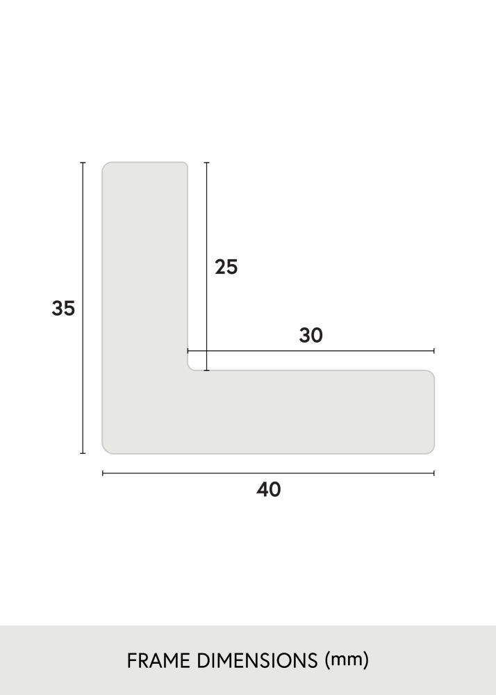 Cadre Wells Verre Acrylique Chêne 40x40 cm
