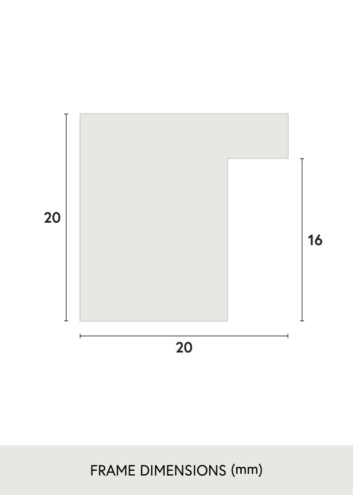 Cadre Salisbury Verre Acrylique Chêne 30x40 cm