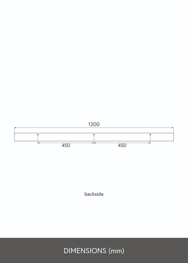 KAILA Étagère Murale Chêne 120 cm