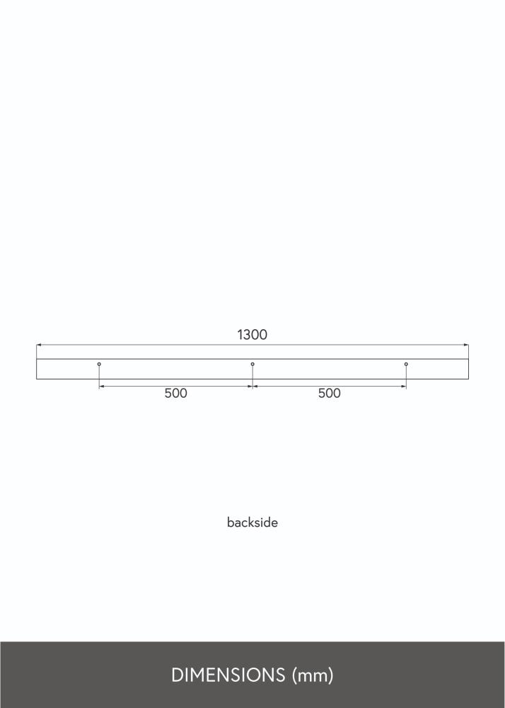 KAILA Étagère en chêne 130 cm