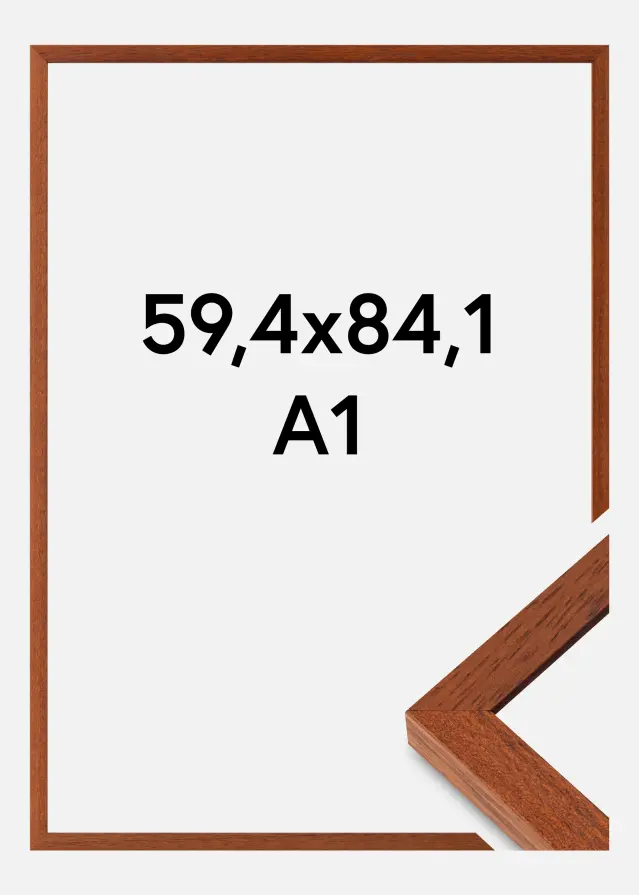 Cadre Hermes Verre acrylique Cerise 59,4x84,1 cm (A1)