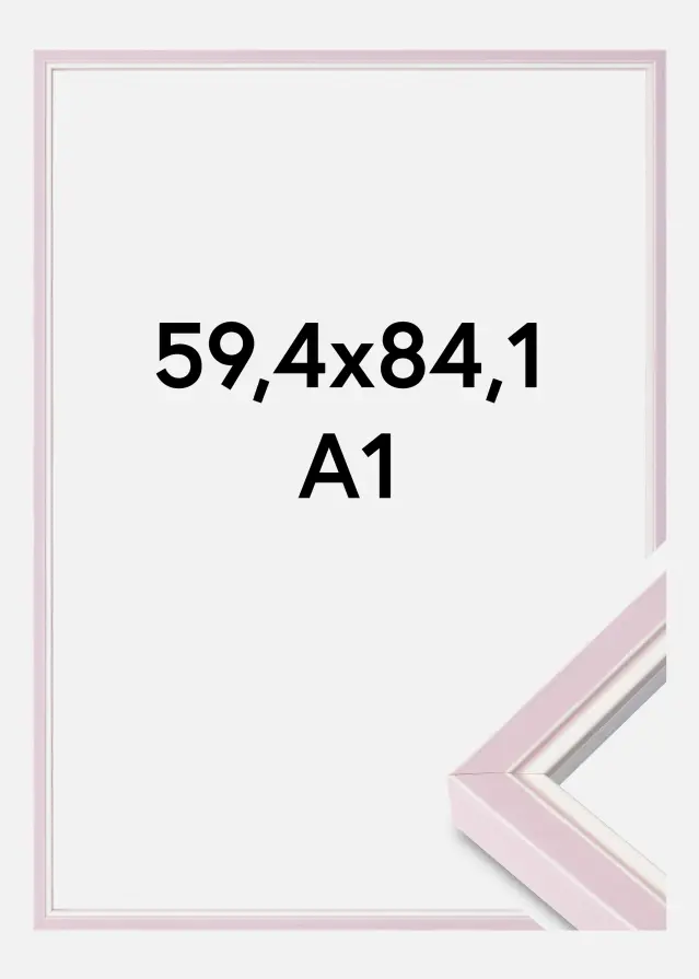 Cadre Diana Verre acrylique Rose 59,4x84,1 cm (A1)