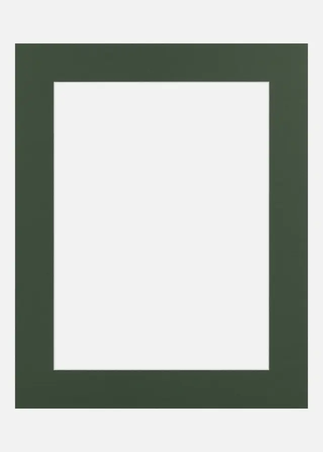 Passe-partout Forest Green (noyau blanc) 20x20 cm (14x14)