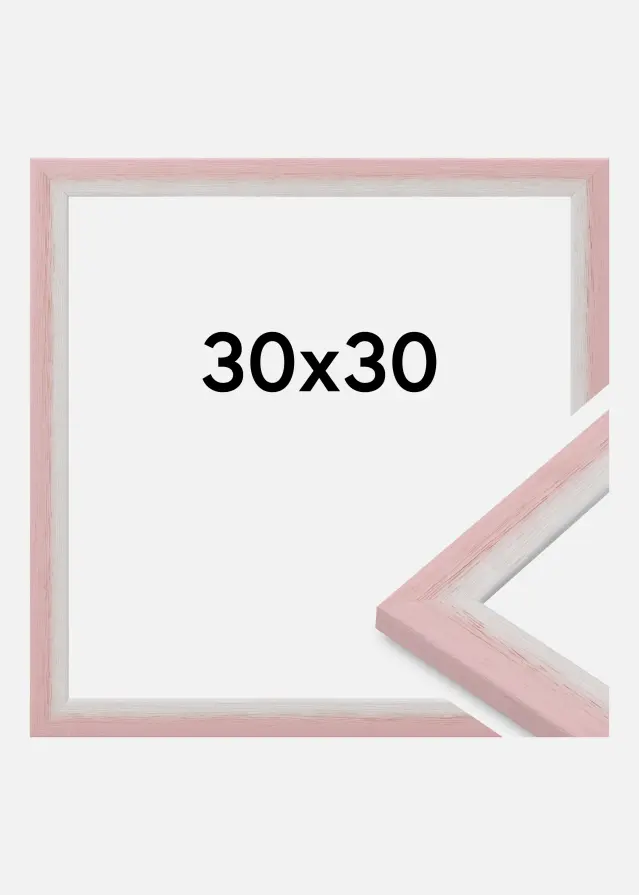 Cadre Cornwall Verre Acrylique Rose 30x30 cm