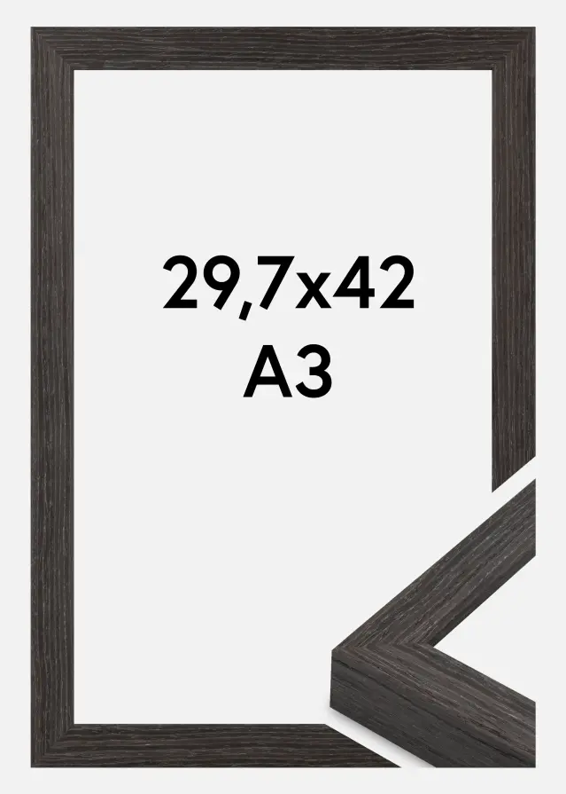 Cadre Cotswold Verre Acrylique Gris 29,7x42 cm (A3)