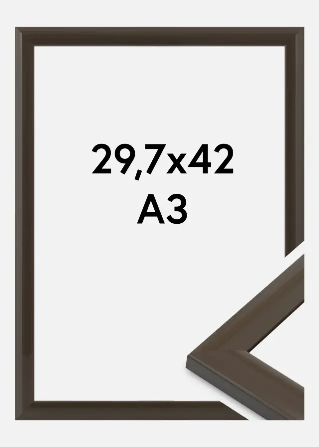 Cadre Dorset Verre Acrylique Gris Foncé 29,7x42 cm (A3)