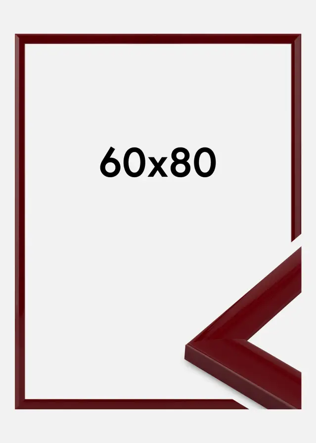 Cadre Dorset Verre Acrylique Rouge Foncé 60x80 cm