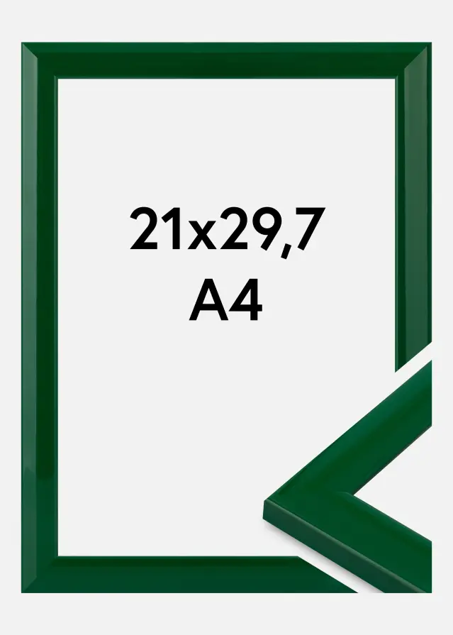 Cadre Dorset Verre Acrylique Vert 21x29,7 cm (A4)