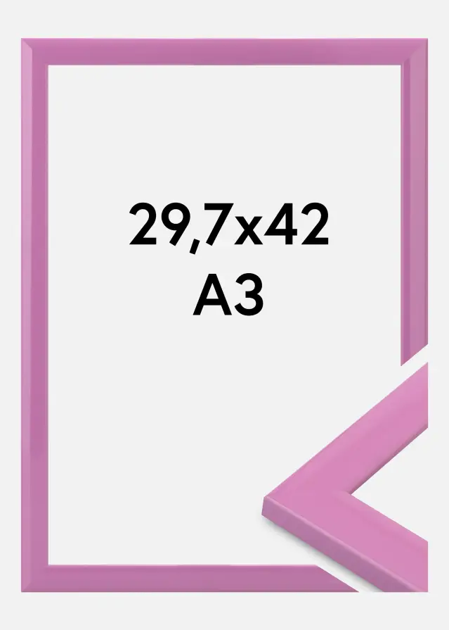 Cadre Dorset Verre Acrylique Rose 29,7x42 cm (A3)