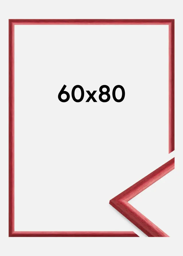 Cadre Cornwall Verre Acrylique Rouge Foncé 60x80 cm