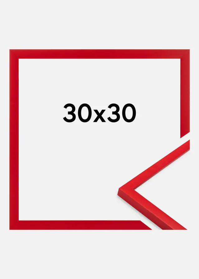 Cadre Kent Verre Acrylique Rouge 30x30 cm