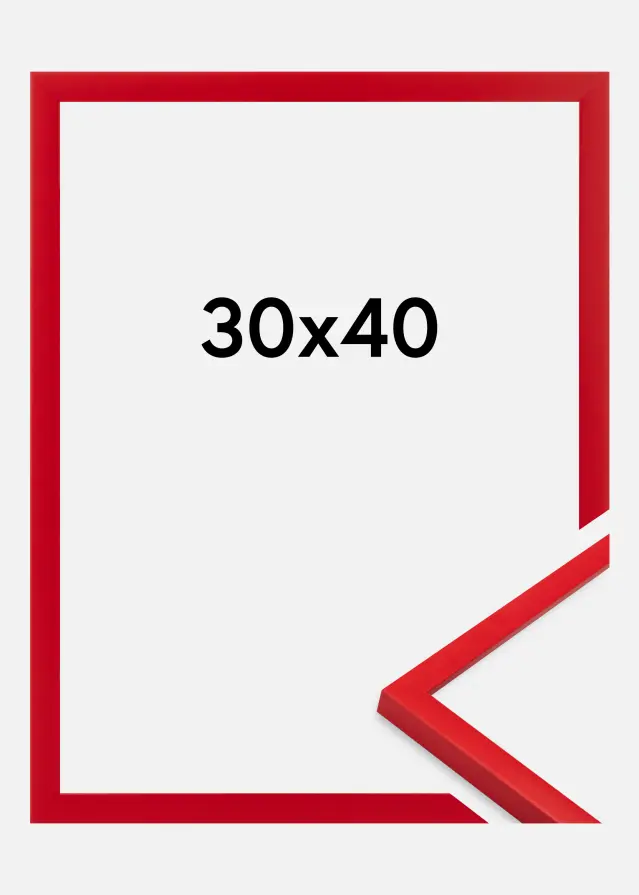 Cadre Kent Verre Acrylique Rouge 30x40 cm