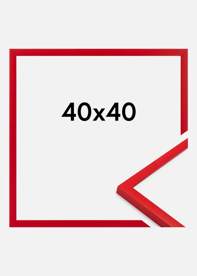 Cadre Kent Verre Acrylique Rouge 40x40 cm