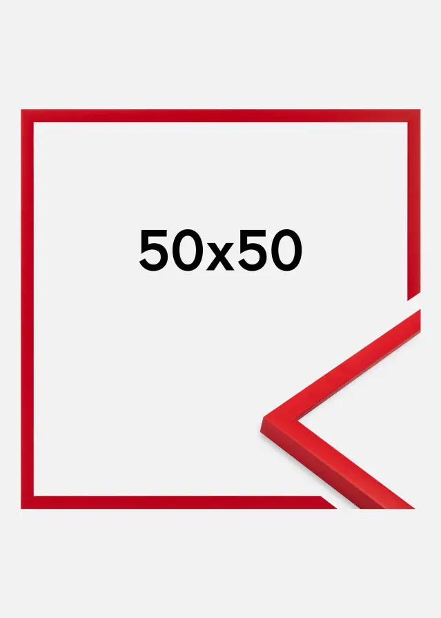 Cadre Kent Verre Acrylique Rouge 50x50 cm