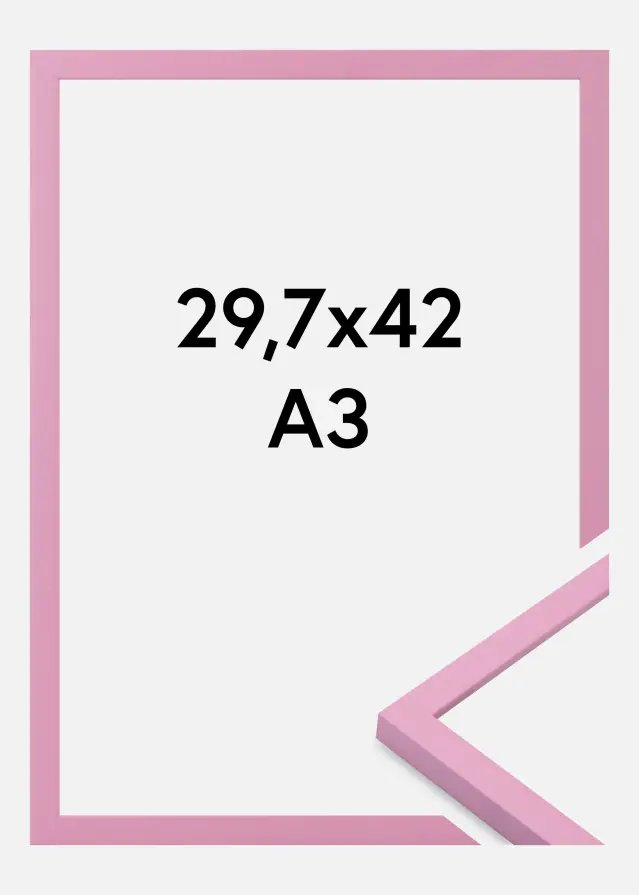 Cadre Kent Verre Acrylique Rose 29,7x42 cm (A3)