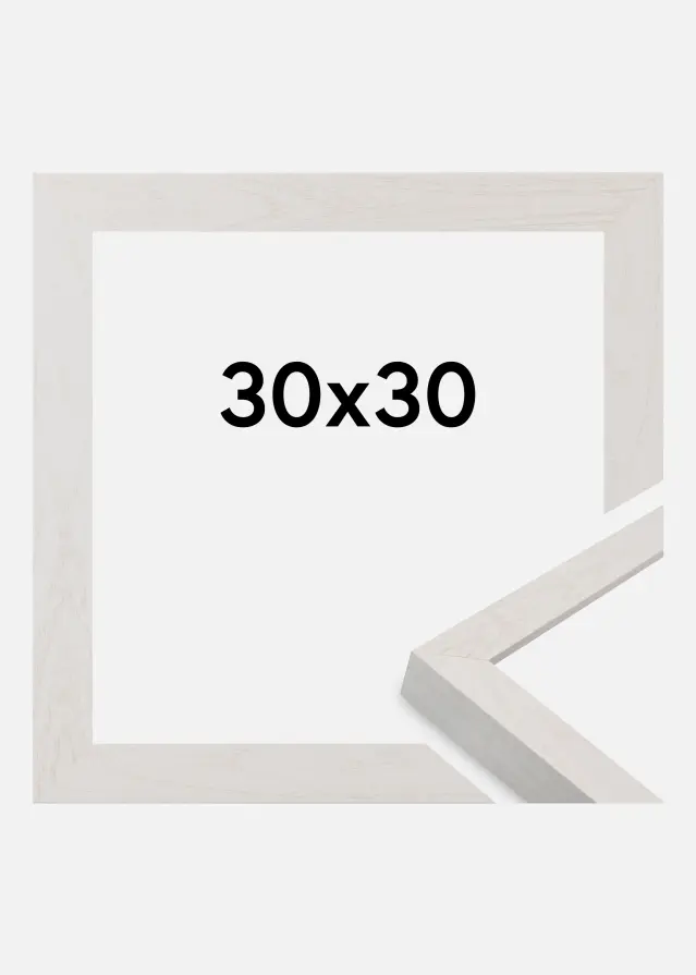 Cadre Wells Verre Acrylique Blanc 30x30 cm
