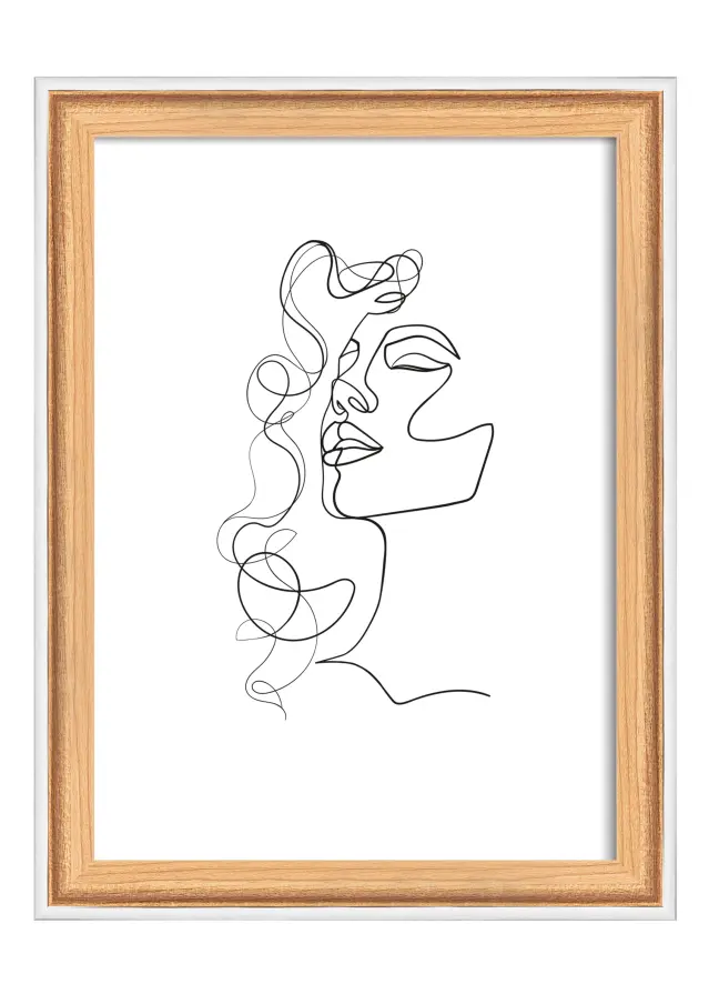 Cadre Silhouette Chêne 13x18 cm