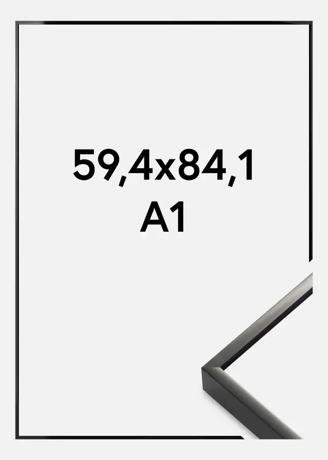 Cadre Nielsen Premium Alpha Brillant Noir 59,4x84,1 cm (A1)