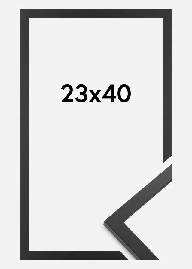 Cadre Trendy Verre Acrylique Noir 23x40 cm