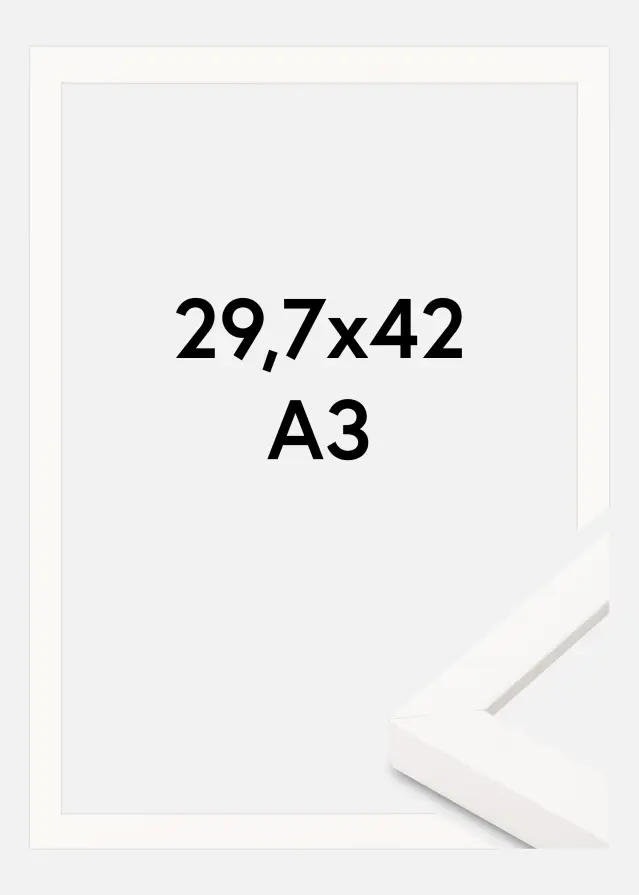 Cadre Photo Blanc Large 29,7 x 42 cm (A3)