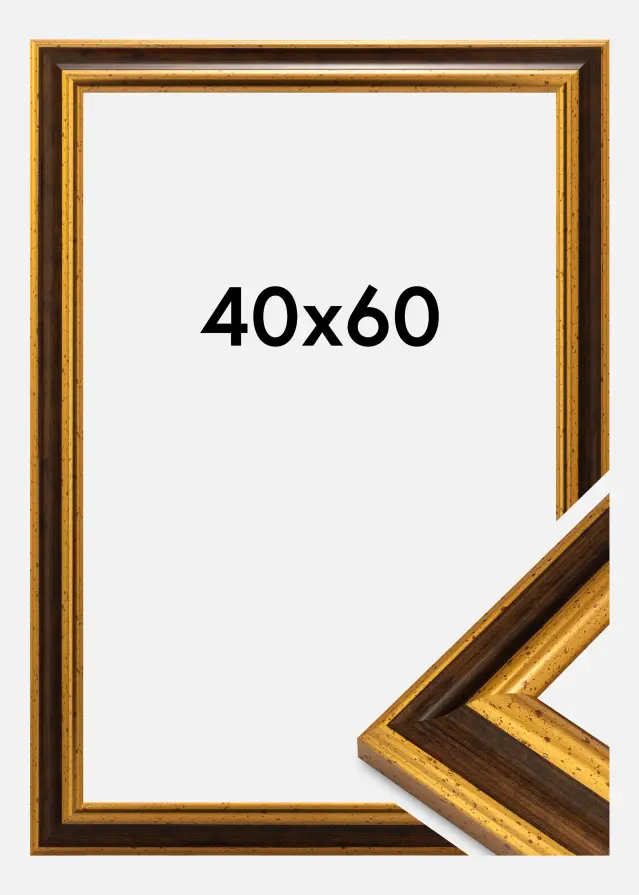 Cadre Aberystwyth Verre Acrylique Or 40x60 cm