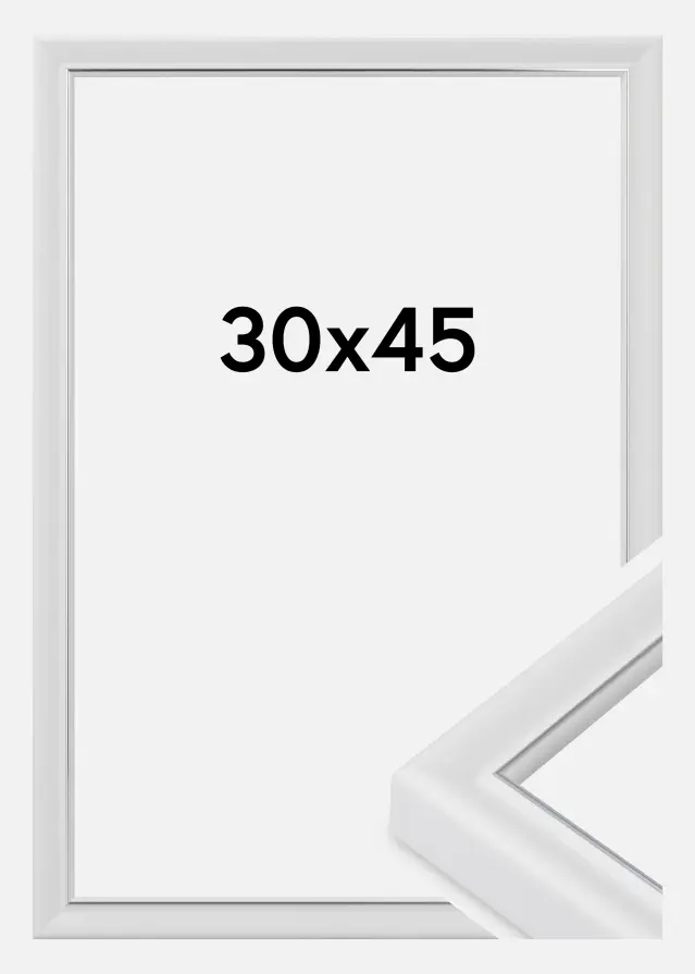 Cadre Canterbury Verre Acrylique Blanc 30x45 cm