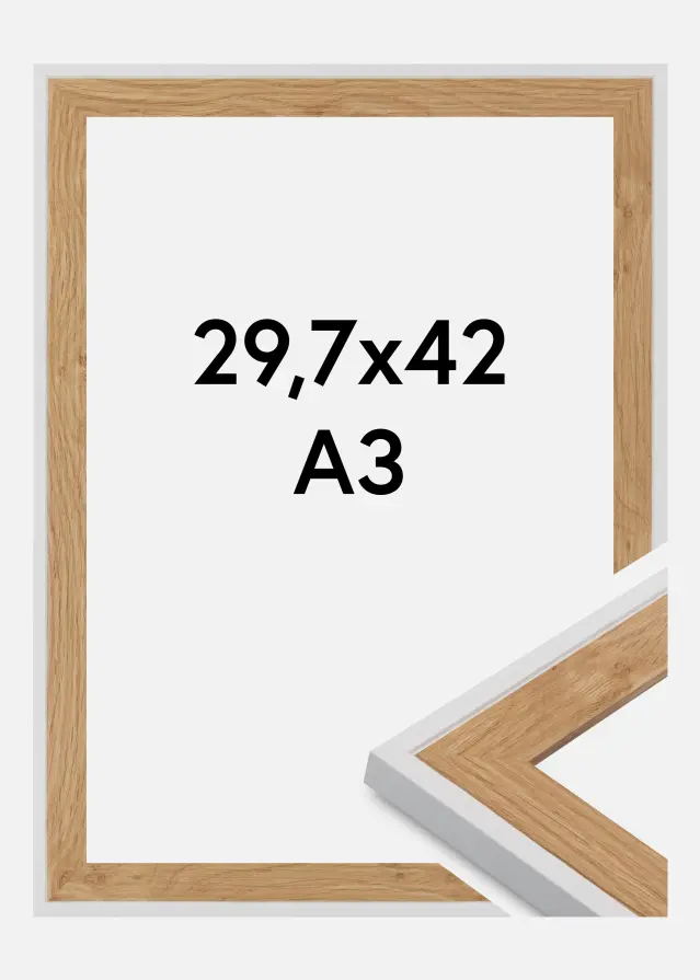 Cadre Clearline Verre Acrylique Blanc 29.7x42 cm (A3)