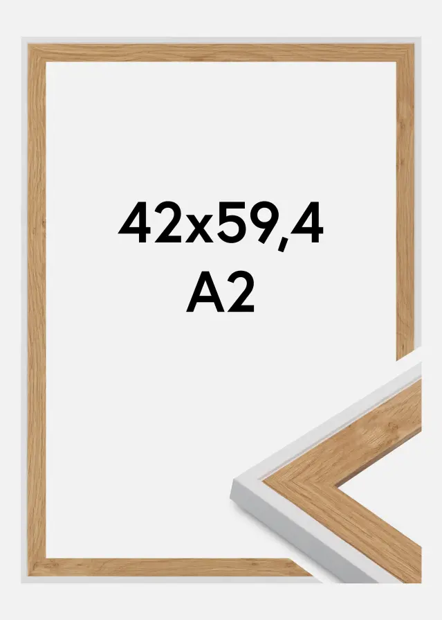 Cadre Clearline Verre Acrylique Blanc 42x59,4 cm (A2)