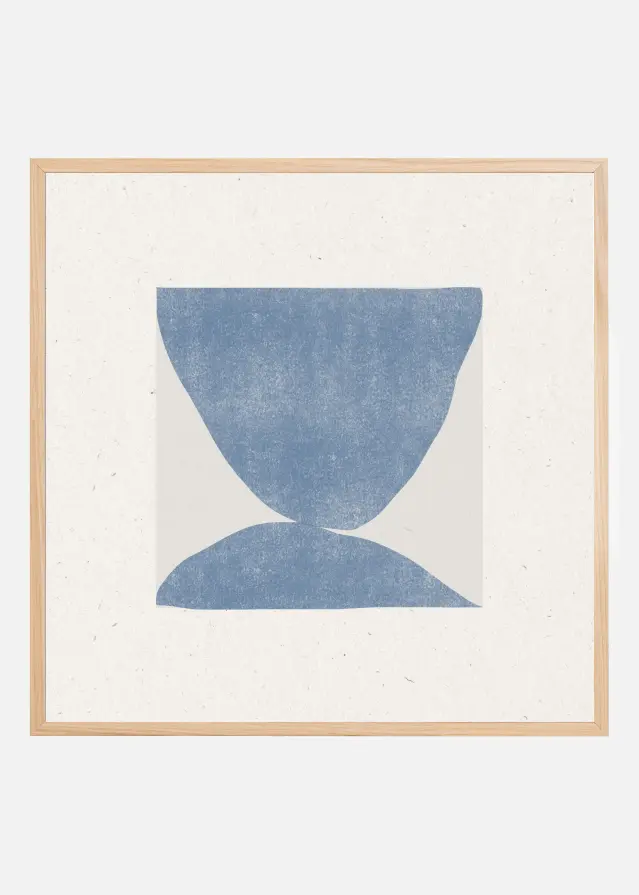 Blue Symmetry Poster