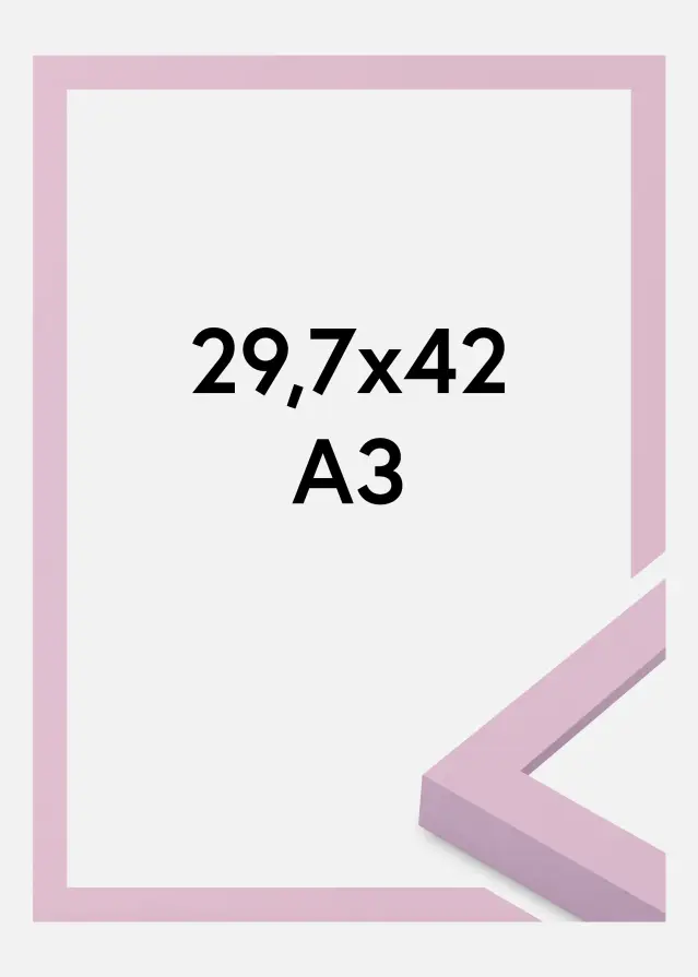 Cadre Selection Verre Acrylique Pink 29.7x42 cm (A3)