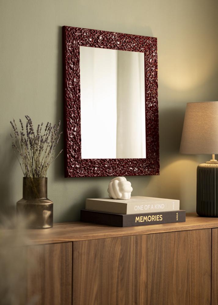 Miroir Westminster Rouge - Sur mesure