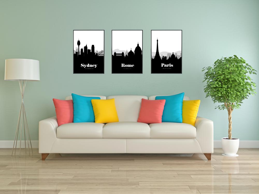 Rome Skyline Poster