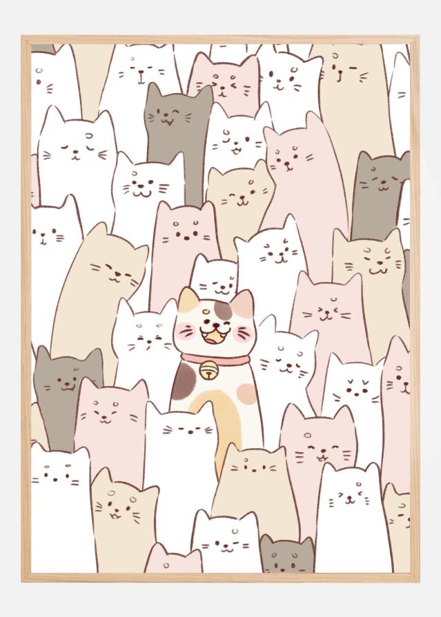 Cute Kitten lock Poster