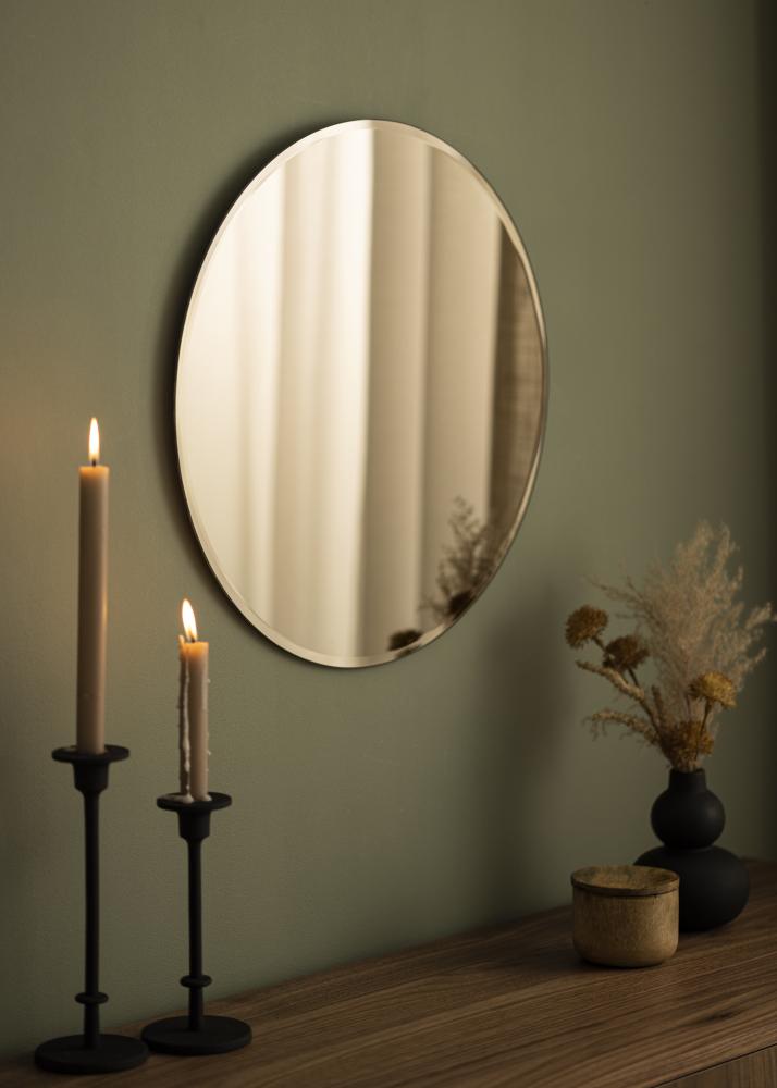 KAILA Miroir rond Dark Bronze Deluxe diamètre 50 cm