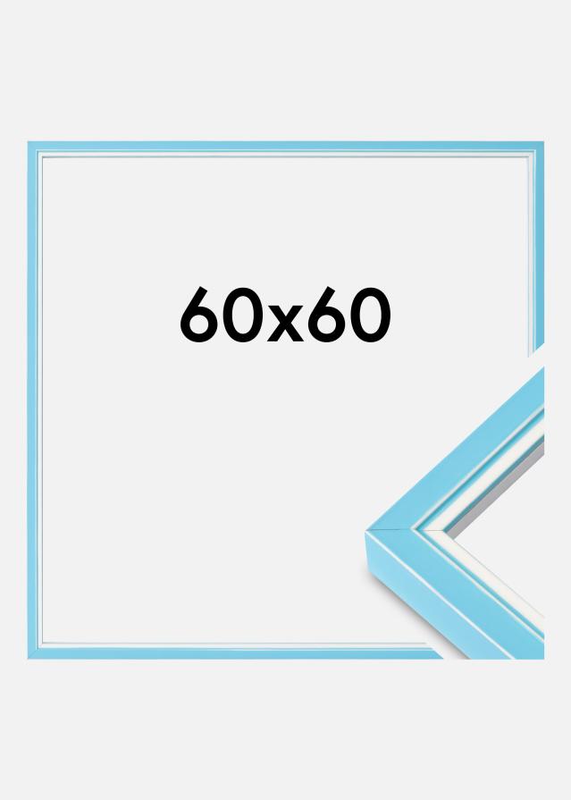 Cadre Diana Verre acrylique Bleu clair 60x60 cm