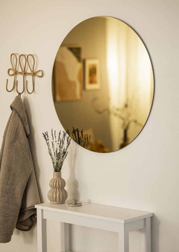 KAILA Miroir rond Gold diamètre 80 cm