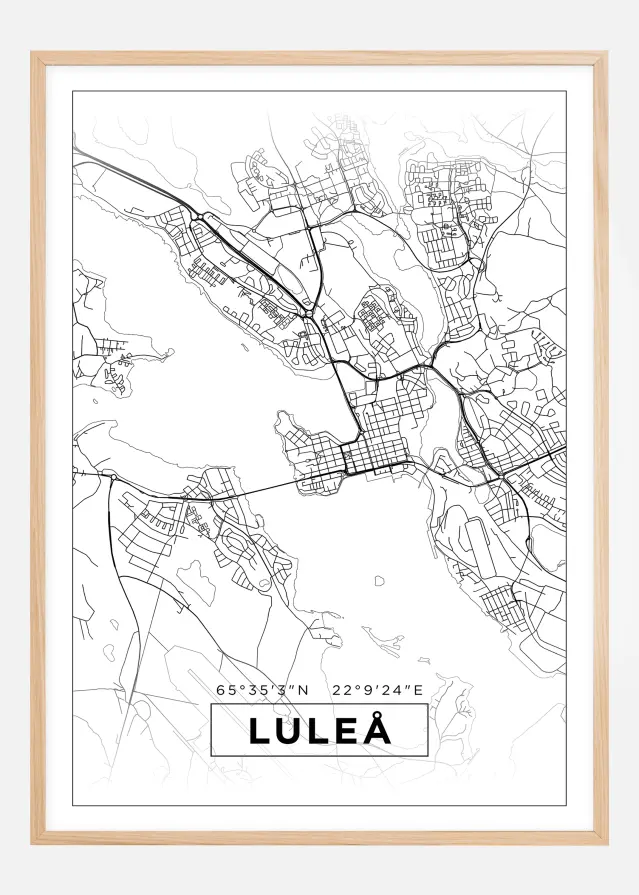 Map - Luleå - White