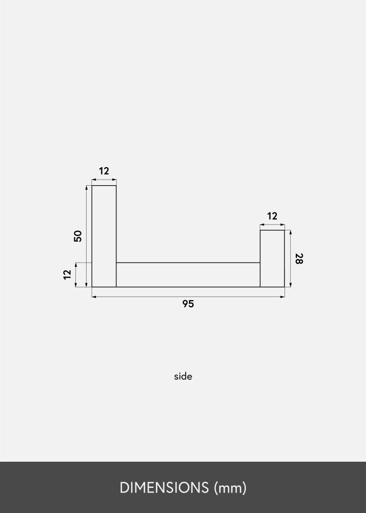 Étagère porte-cadres Chêne 90 cm